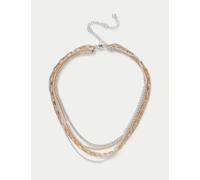 Per Una Women's Mixed Metal Multi Row Necklace, Metal