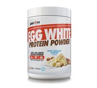 Per4m 100% Pure Free Range Egg White Protein Powder | 30 Servings High Protein Shake with Added MCT | Gut Friendly and Lactose-Free | with Essential Amino Acids (900g, White Chocolate Hazelnut)