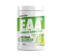 Per4m EAA Xtra/Amino Xtra | 30 Servings of Full Spectrum EAA with Proteolytic Enzymes | Vegan Friendly | Zero Sugar Amino Acid (420g, Lemon Lime Splash)