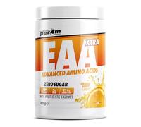 Per4m EAA Xtra/Amino Xtra | 30 Servings of Full Spectrum EAA with Proteolytic Enzymes | Vegan Friendly | Zero Sugar Amino Acid (420g, Orange Burst)