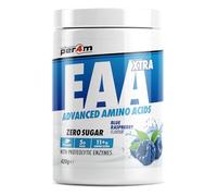 Per4m EAA Xtra/Amino Xtra | 30 Servings of Full Spectrum EAA with Proteolytic Enzymes | Vegan Friendly | Zero Sugar Amino Acid (Blue Raspberry, 420g)