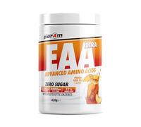 Per4m EAA Xtra/Amino Xtra | 30 Servings of Full Spectrum EAA with Proteolytic Enzymes | Vegan Friendly | Zero Sugar Amino Acid (420g, Peach Iced Tea)
