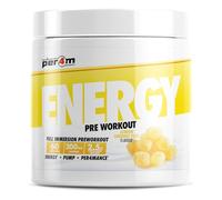 Per4m Energy Pre Workout with Amino Acids | Caffeine, Tyrosine, Citrulline & Theobromine | Endurance, Focus & Sustained Power | 60 Servings (390g, Lemon Sherbet Fizz)