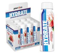 Per4m Hydrate Advanced Electrolyte RTD Shot | 2g Taurine & Coconut Water | Potassium & Magnesium | Hydration for Performance & Recovery | Box of 12 x 100ml (Box, Strawberry Blackcurrant)