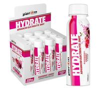 Per4m Hydrate Advanced Electrolyte RTD Shot | 2g Taurine & Coconut Water | Potassium & Magnesium | Hydration for Performance & Recovery | Box of 12 x 100ml (Box, Raspberry Cherry)