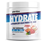 Per4m Hydrate Electrolyte Mix Powder | Contains 500mg Cocomineral | Replenish Essential Electrolytes | Aiding Muscle Function, Cardiovascular Health, Neurological Support (Strawberry Blackcurrant)
