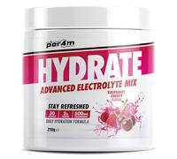 Per4m Hydrate Electrolyte Mix Powder | Contains 500mg Cocomineral | Replenish Essential Electrolytes | Aiding Muscle Function, Cardiovascular Health, Neurological Support (Raspberry Cherry)