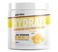 Per4m Hydrate Electrolyte Mix Powder | Contains 500mg Cocomineral | Replenish Essential Electrolytes | Aiding Muscle Function, Cardiovascular Health, Neurological Support 210g (Lemon Sherbet Fizz)