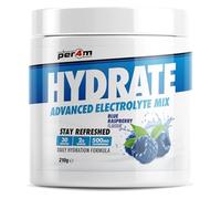 Per4m Hydrate Electrolyte Mix Powder | Contains 500mg Cocomineral | Replenish Essential Electrolytes | Aiding Muscle Function, Cardiovascular Health, Neurological Support 210g (Blue Raspberry)