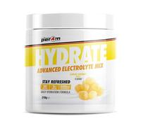 Per4m Hydrate Electrolyte Mix Powder | Contains 500mg Cocomineral | Replenish Essential Electrolytes | Aiding Muscle Function, Cardiovascular Health, Neurological Support 210g (Lemon Sherbet Fizz)
