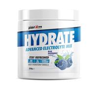 Per4m Hydrate Electrolyte Mix Powder | 500mg Cocomineral to Replenish Essential Electrolytes | Muscle Function, Cardiovascular Health, Neurological Support | 210g (Blue Raspberry)