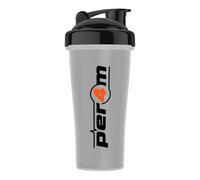 Per4m Multifunction Quality Protein Shaker/Jugs Fitness & Gym Bottles | BPA FREE for Pre, Intra and Post Workout Shakes, Drinks and Meal Replacement (700ml, Clear with Black Lid)