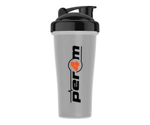 Per4m Multifunction Quality Protein Shaker/Jugs Fitness & Gym Bottles | BPA FREE for Pre, Intra and Post Workout Shakes, Drinks and Meal Replacement (700ml, Clear with Black Lid)