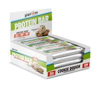 Per4m On-the-Go Protein Bar | High Protein, Low Sugar Bar with 20g Protein | Nutritional & Healthy Gym Snack Bar | Box of 12 x 62g (Box, Cookie Dough)