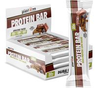 Per4m On-the-Go Protein Bar | High Protein, Low Sugar Bar with 20g Protein | Nutritional & Healthy Gym Snack Bar | Box of 12 x 62g (Box, Dubai Chocolate)