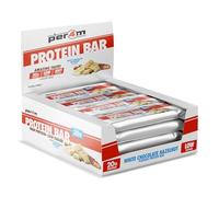 Per4m On-the-Go Protein Bar | High Protein, Low Sugar Bar with 20g Protein | Nutritional & Healthy Gym Snack Bar | Box of 12 x 62g (Box, White Chocolate Hazelnut)