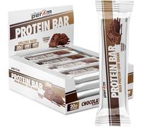 Per4m On-the-Go Protein Bar | High Protein, Low Sugar Bar with 20g Protein | Nutritional & Healthy Gym Snack Bar | Box of 12 x 62g (Box, Chocolate Brownie)