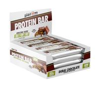 Per4m On-the-Go Protein Bar | High Protein, Low Sugar Bar with 20g Protein | Nutritional & Healthy Gym Snack Bar | Box of 12 x 62g (Box, Dubai Chocolate)