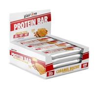 Per4m On-the-Go Protein Bar | High Protein, Low Sugar Bar with 20g Protein | Nutritional & Healthy Gym Snack Bar | Box of 12 x 62g (Box, Caramel Biscuit)