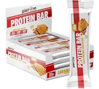 Per4m On-the-Go Protein Bar | High Protein, Low Sugar Bar with 20g Protein | Nutritional & Healthy Gym Snack Bar | Box of 12 x 62g (Box, Caramel Biscuit)