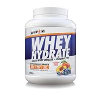 Per4m Whey Hydrate | 23g Whey Isolate & Aquamin Electrolytes | Muscle Growth & Hydration | Clear, Refreshing & Low in Sugar | 60 Serving (1.8kg, Blueberry Peach)