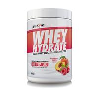Per4m Whey Hydrate | 23g Whey Isolate & Aquamin Electrolytes | Muscle Growth & Hydration | Clear, Refreshing & Low in Sugar | 30 Serving (900g, Raspberry Peach)