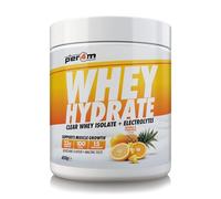 Per4m Whey Hydrate | 23g Whey Isolate & Aquamin Electrolytes | Muslce Growth & Hydration | Clear, Refreshing & Low in Sugar | 15 Serving (450g, Orange & Pineapple)
