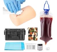 PER4MANCE Wound Packing Trainer Model: Stop The Bleed Kit with Accessories, Portable Storage Case for Medical & First Aid Training