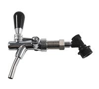 PERA Adjustable Beer Faucet Beer Shank Chrome Tap with Ball Lock Disconnect Liquid for Homebrewing Cornelius Keg