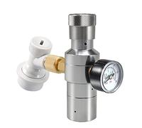 PERA Beer Keg Charger Dispenser, Mini CO2 Regulator 0-30 PSI Keg Kit, Cornelius Beer keg Regulator with 3/8'' Thread Adapter with Gas Ball Lock Quick Disconnect for homebrewing by