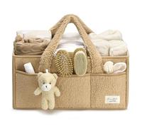 PeraBella Diaper Caddy Changing Table Organizer Storage Basket Wipes Organizer Car Nursery Portable Storage