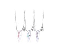 Peraca Cris Friendship Necklaces for 2/3 BFF Necklace for Sister Best Friend Necklaces Matching Heart Butterfly Soccer Charm Pendant Necklace Set Best Sister Birthday Gifts for Women, Metal, No