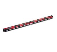 Peradon Halo 3/4 Cue Case - Black & Red Patchwork Design by Peradon