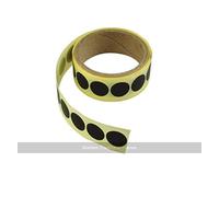 Peradon Set of 10 self-adhesive 12.5mm black table spots