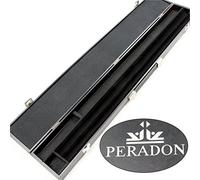 Peradon WIDE Black Attache Case for 2pc Cue and Extension