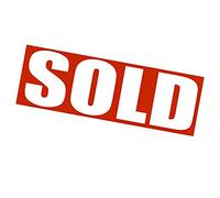 Peramarl Sold Sign for Estate Rider, Reusable Magnetic & Adhesive Sticker Option, Magnetic Sold Sign for Realtors & Real Estate (12 x 4 inch) - Red, Stainless Steel, Bold Style