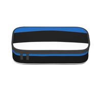 perangg Flag Of Estonia Large Capacity Pencil Case Pen Bag Stationery Organizer With Zipper For Office And College