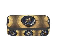 perangg Law Of The Compass Navigation Large Capacity Pencil Case Pen Bag Stationery Organizer With Zipper For Office And College