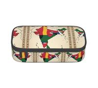 perangg Sultanate Of Delhi Map With 02 Large Capacity Pencil Case Pen Bag Stationery Organizer With Zipper For Office And College