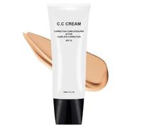 Perbella Cc Cream for Older Women,Perbella Cc Cream Self Adjusting for Mature Skin,Tone Adjusting Spf 50,Color Correcting Moisturizer,Concealer for Older Women (Natural, 1PC)