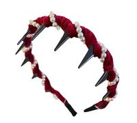 Perbrama Perble Perchi Elegant Wave Cap with Combates of Sayings Not Slip | Pearl Headwear for Women, Wedding Accessories, Party, Prom, Daily Wear,