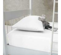 Percale Bunk Bed Fitted Sheet 2ft 6" (76cmx190cm) Caravan Campervan - Small Single Bed POLY COTTON (WHITE)