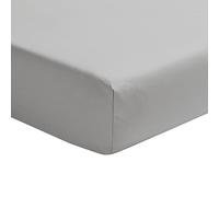 Percale Cotton Fitted Sheet 140 x 200 cm Pebble Essix