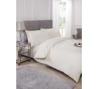 Percale Duvet Set In Ivory - King