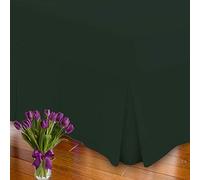 Percale Fitted Valance Bed Sheet Extra Deep Pleated Hotel Quality Non Iron 180 Thread Count Green Superking Only By Comfort Collections.