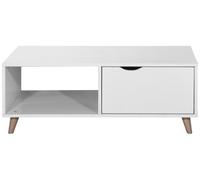 Perce Coffee Table - 2 Drawer - White
