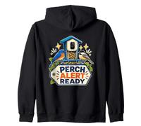 PERCH ALERT READY Backyard Birdwatching Feeder Camera Zip Hoodie