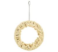 Perch and Swing Fluffy Cotton Ring Parrot Toy - Giant