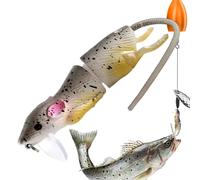 Perch Bait, Realistic Multiple Joint Bass Bait, Fly Fishing Equipment for Snake Octopuses, Deep Sea, Deep Sea, Boat, Family, Friends, Beginners