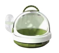 Perch Cage Take Out Portable take cage with Water Bottle Small Hamster for Home Use(Green)